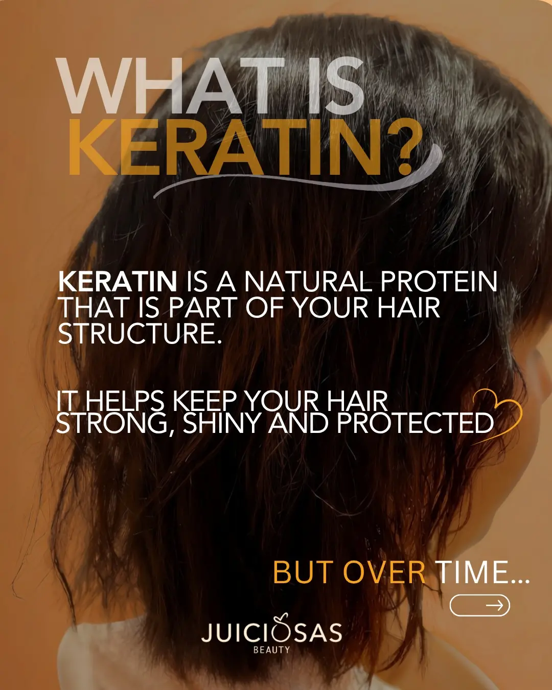 Keratin natural protein for hair