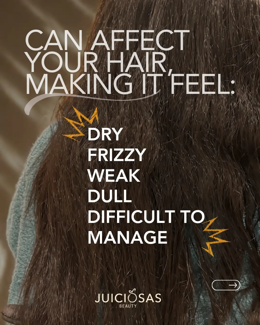 Dry frizzy weak dull and difficult to manage hair