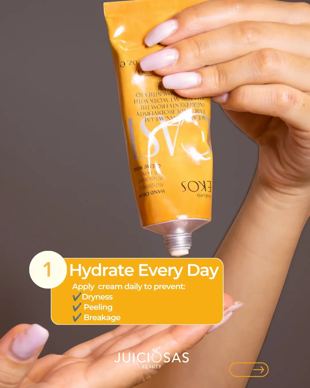 Daily hand and cuticle hydration for healthy summer nails